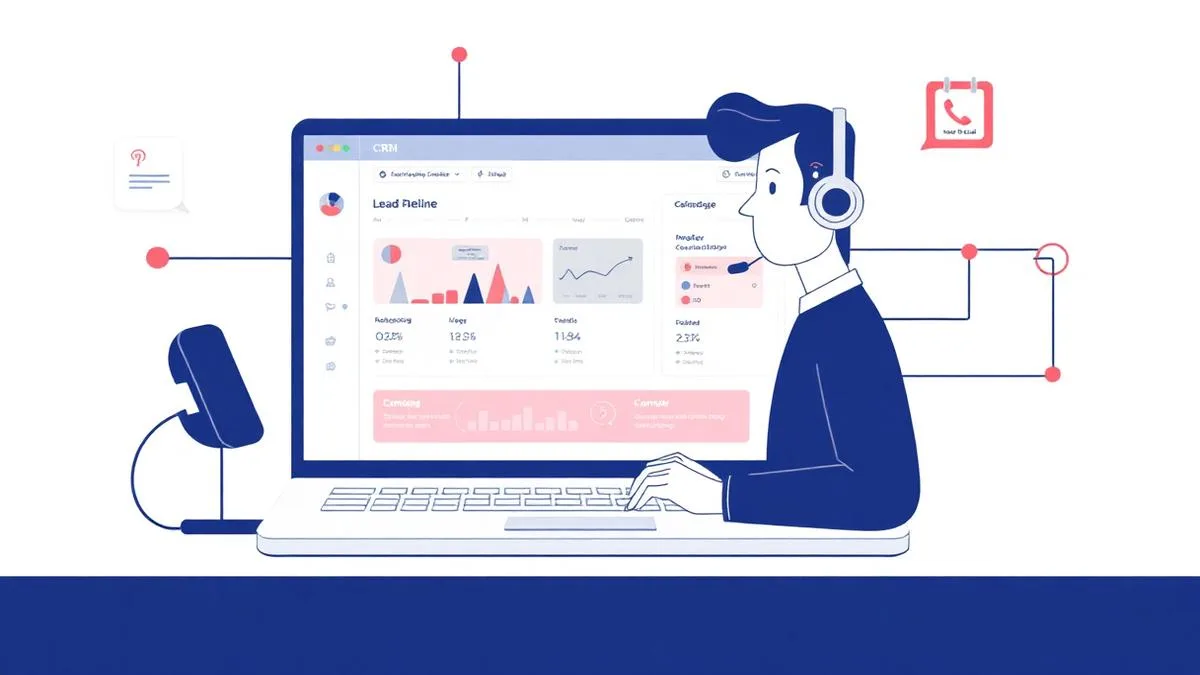 AI voice agent connected with CRM lead management and appointment booking