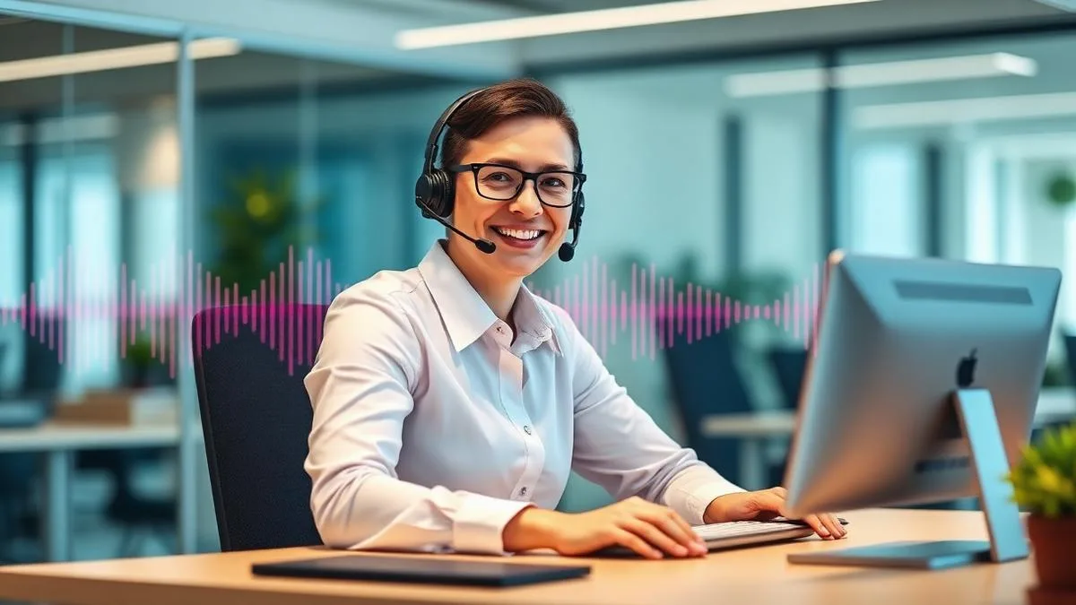 AI voice agent handling a customer service phone enquiry